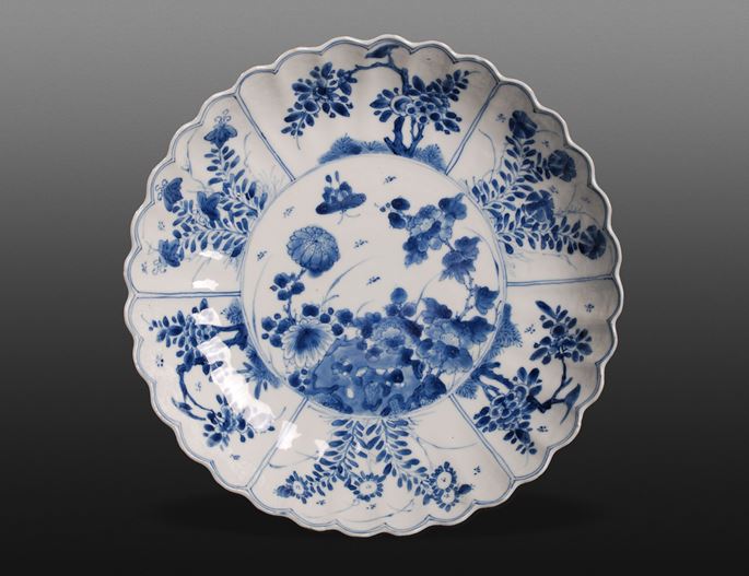 Blue and White Plate - Kangxi period | MasterArt